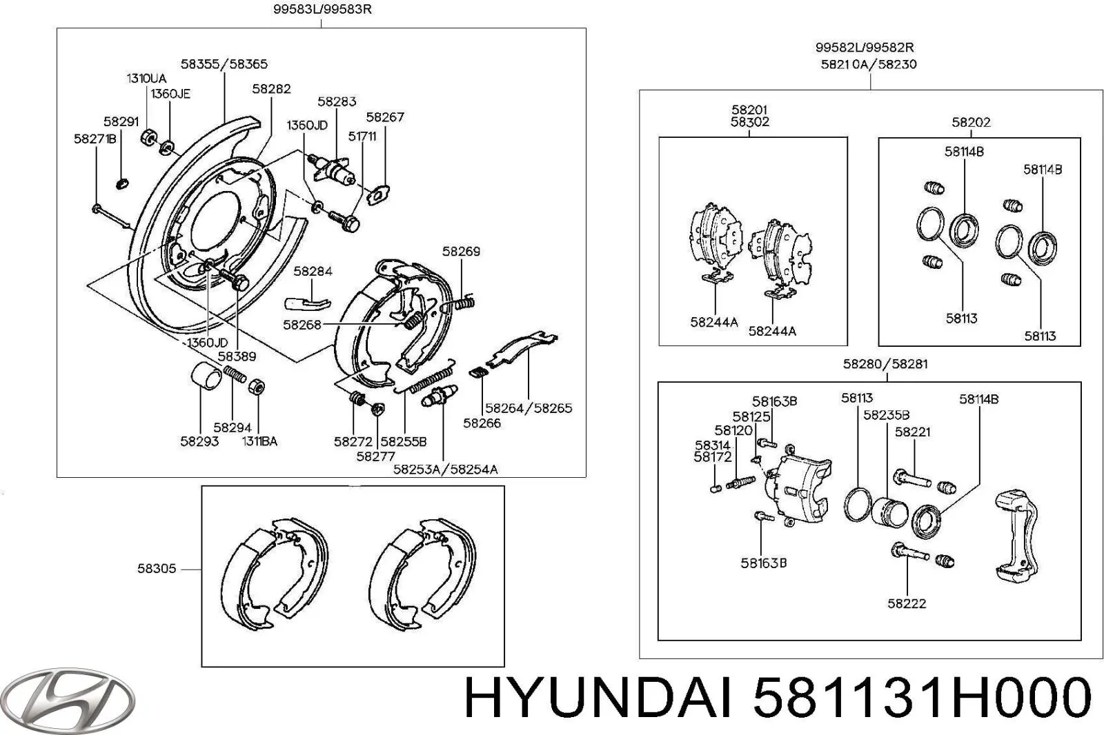 Kit de reparación, pinza de freno delantero Hyundai/Kia 581131H000 precio, desde 5,79 EUR