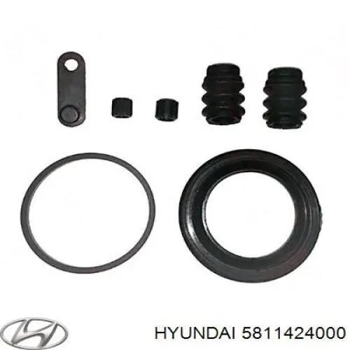 Fuelle, guía de pinza de freno delantera para Hyundai SOLARIS (SBR11)