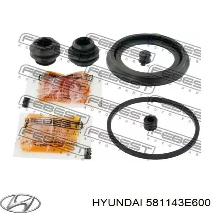 581143E600 Hyundai/Kia juego de reparación, pinza de freno delantero