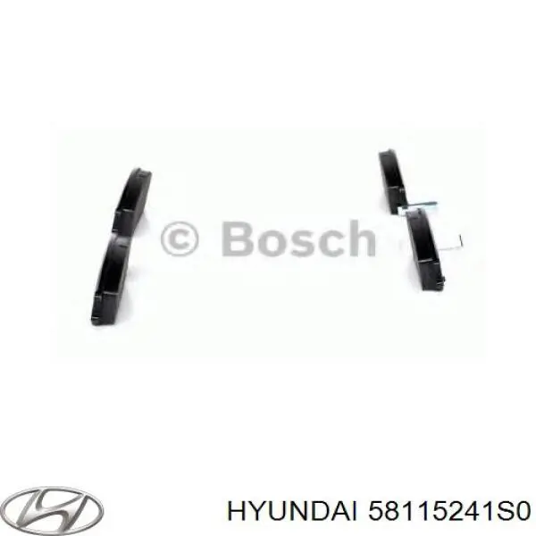 58115241S0 Hyundai/Kia pastillas de freno delanteras
