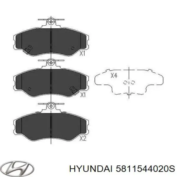 Pastillas freno delanteras Hyundai/Kia 5811544020S precio, desde 24,94 EUR
