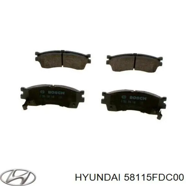 Comprar 58115FDC00 Hyundai/Kia Pastillas delanteras de freno