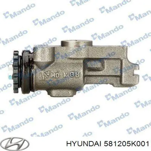 581205K001 Hyundai/Kia Cilindro de rueda delantera