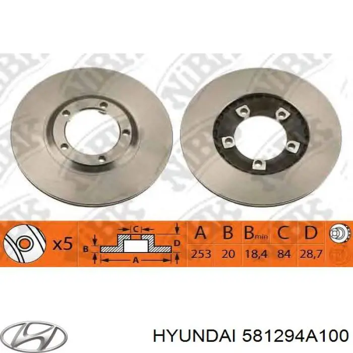 Frenos delanteros Hyundai/Kia 581294A100 precio, desde 41,93 EUR
