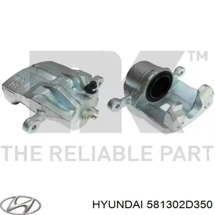 581302D350 Hyundai/Kia pinza de freno delantera derecha