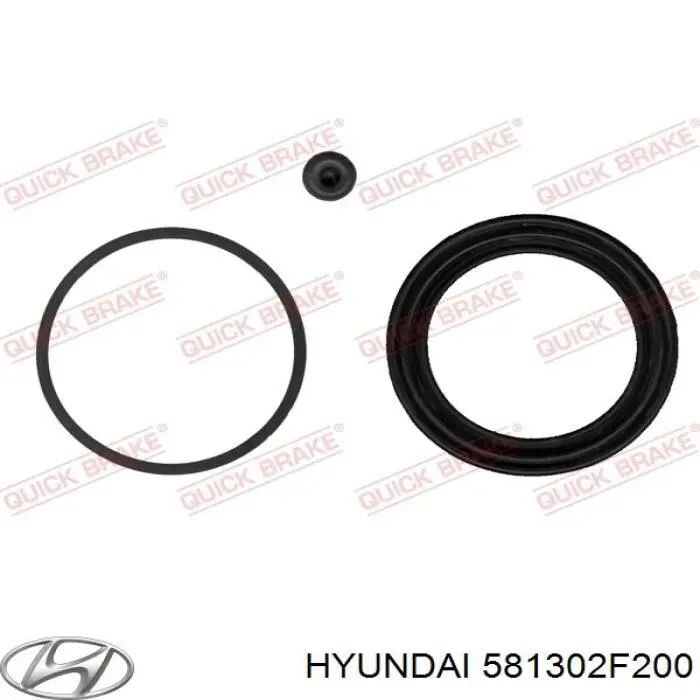 581302F400 Hyundai/Kia Pinza de freno delantera derecha
