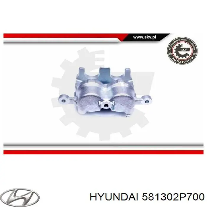 581302P700 Hyundai/Kia pinza de freno delantera derecha