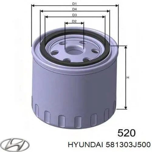 581303J500 Hyundai/Kia pinza de freno delantera izquierda
