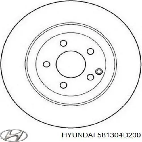 Pinza de freno delantera derecha 581304D200 Hyundai/Kia