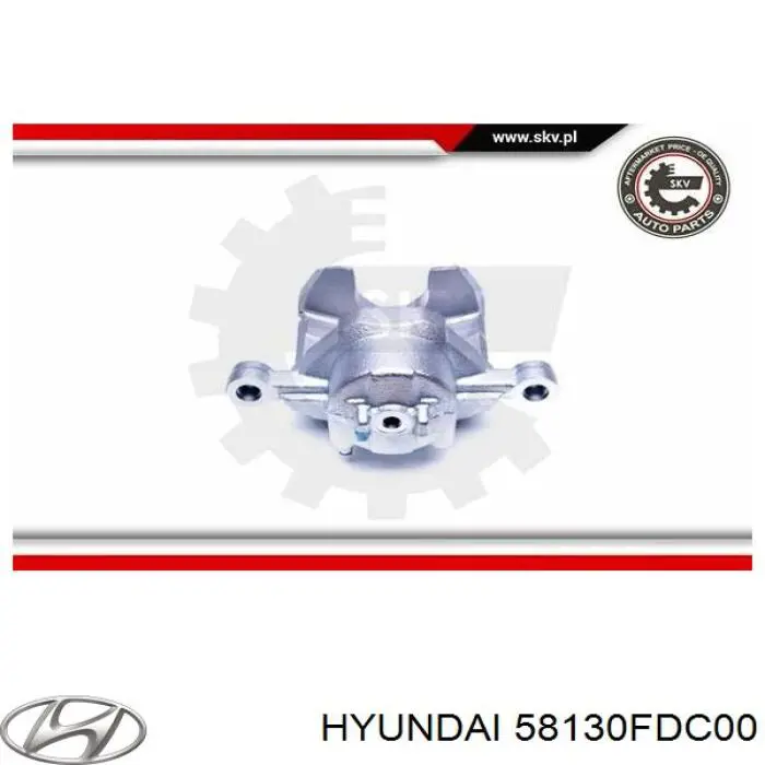 58130FDC00 Hyundai/Kia pinza de freno delantera derecha
