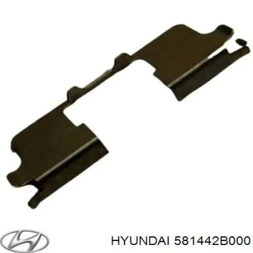 581442B000 Hyundai/Kia Juego de resortes de sujeción de pastillas de freno delanteras