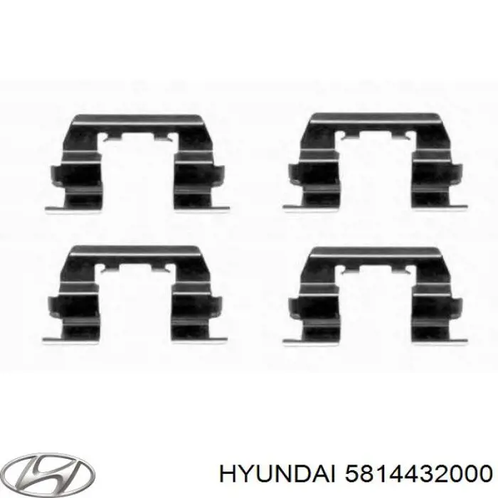 Juego de resortes de sujeción de pastillas de freno delanteras Hyundai/Kia 5814432000 precio, desde 8,25 EUR