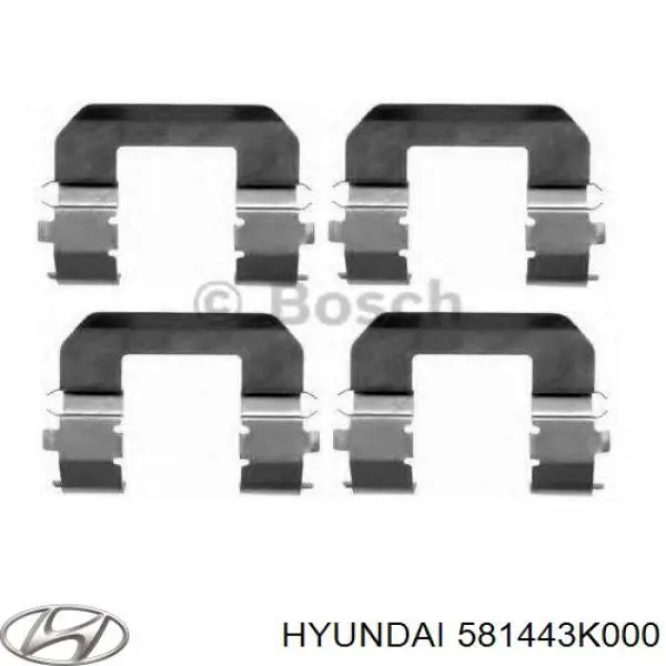 Juego de resortes de sujeción de pastillas de freno delanteras Hyundai/Kia 581443K000 precio, desde 8,51 EUR
