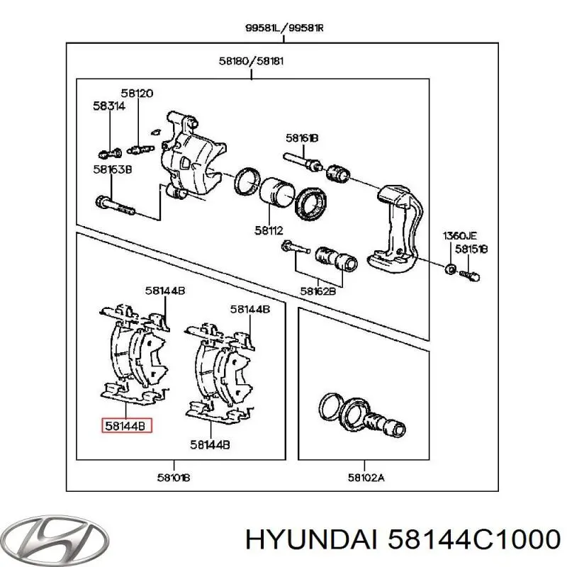 58144C1000 Hyundai/Kia