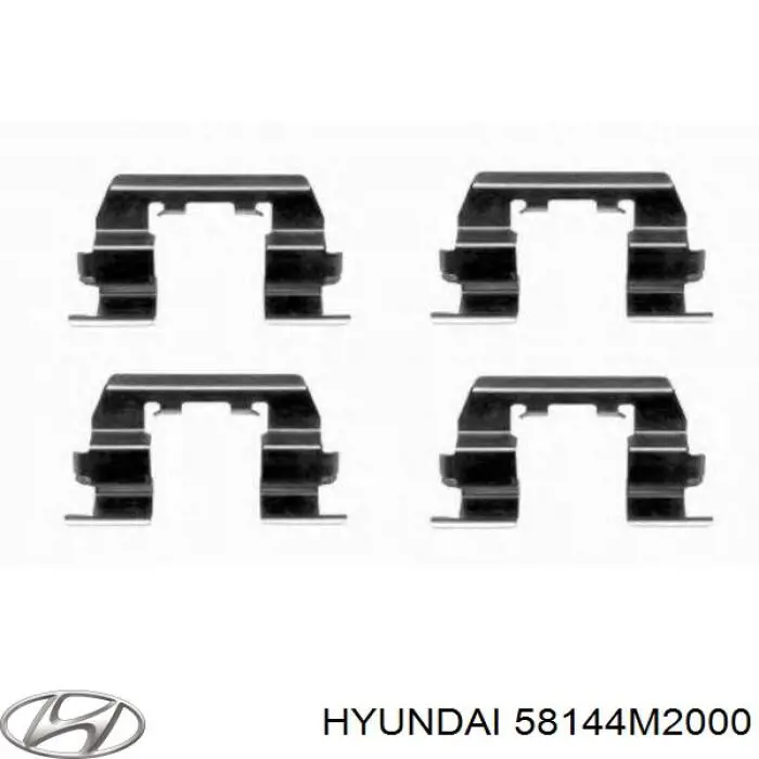 58144M2000 Hyundai/Kia conjunto de muelles almohadilla discos delanteros