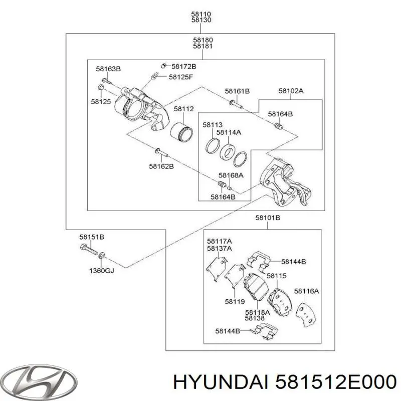 581512E000 Hyundai/Kia