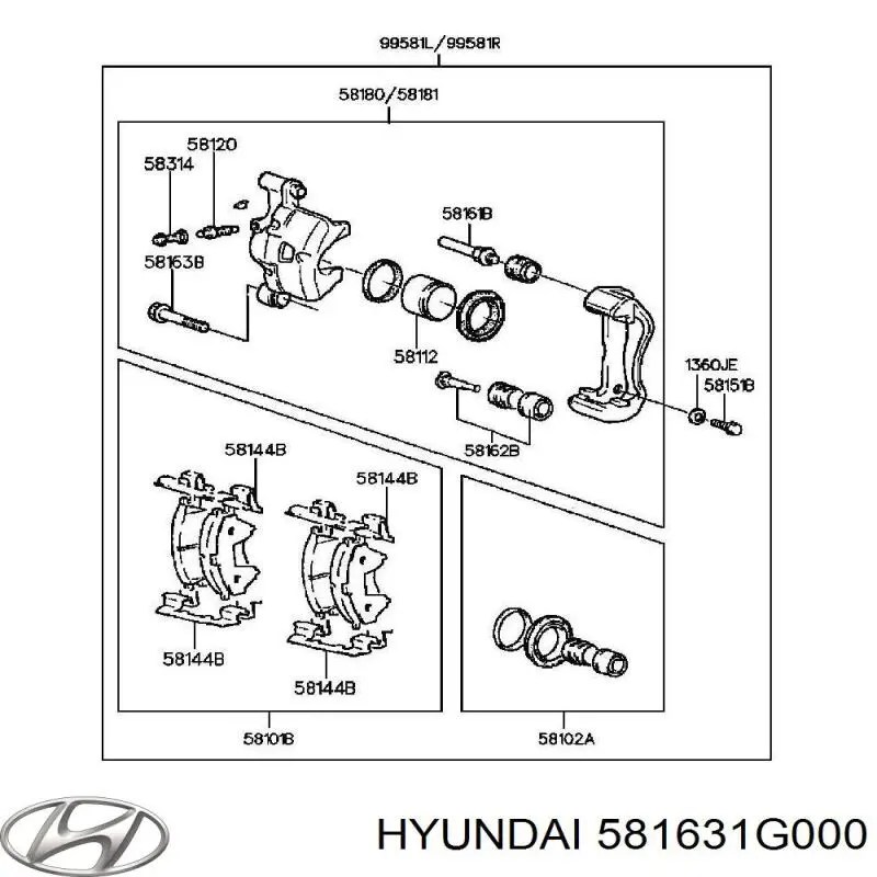 Kit de reparación de frenos Mazda L20626695