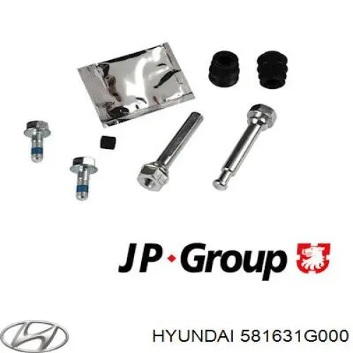 581631G000 Hyundai/Kia juego de reparación, pinza de freno delantero