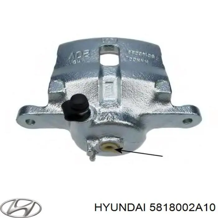 5818002A10 Hyundai/Kia pinza de freno delantera izquierda