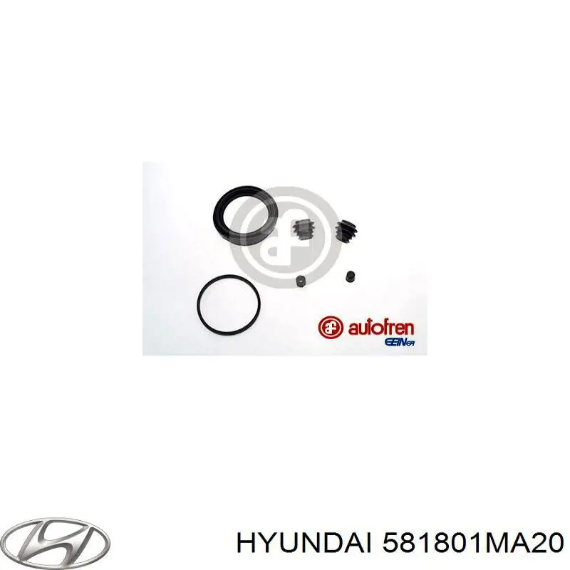 Kit de reparación, pinza de freno delantero para Hyundai I30 (FD)