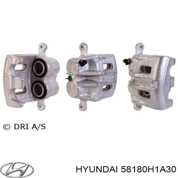 58180H1A30 Hyundai/Kia pinza de freno delantera izquierda