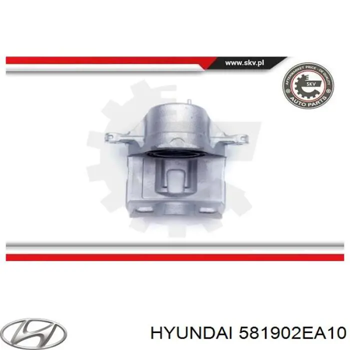 Pinza de freno, Eje delantero derecha Hyundai/Kia 581902EA10