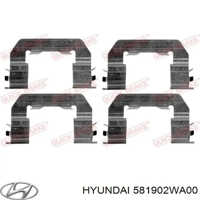 581902WA00 Hyundai/Kia Pinza de freno delantera derecha