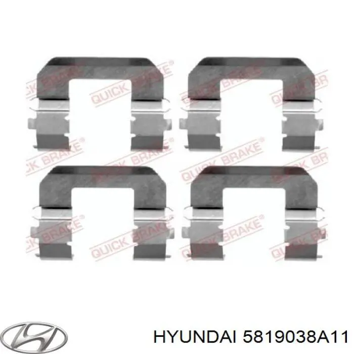 5819038A11 Hyundai/Kia pinza de freno delantera derecha