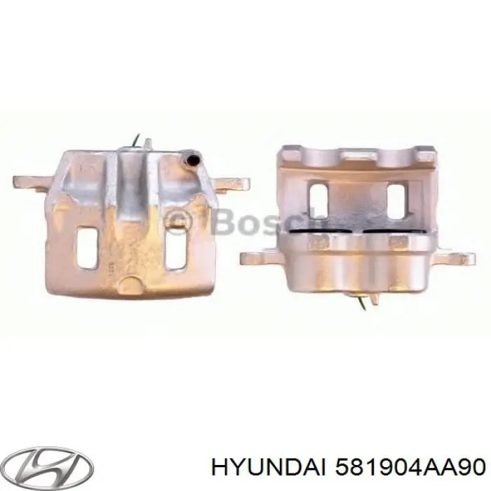 581904AA91 Hyundai/Kia pinza de freno trasero derecho