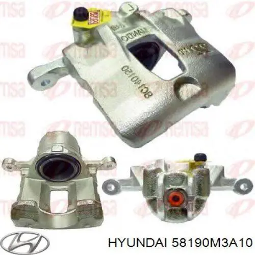 58190M3A10 Hyundai/Kia pinza de freno delantera derecha