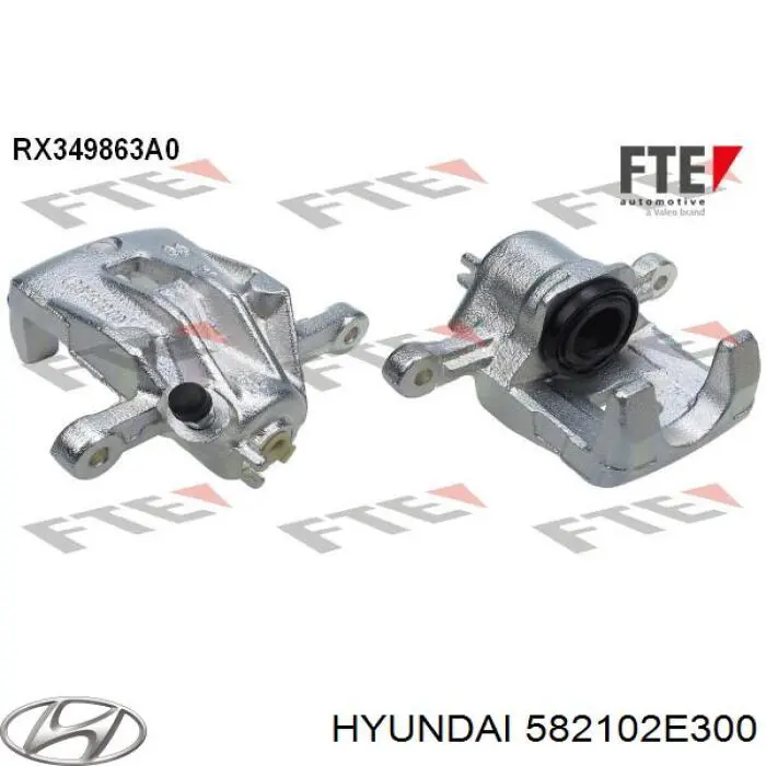 Comprar 582102E300 Hyundai/Kia Pinza de freno trasera izquierda