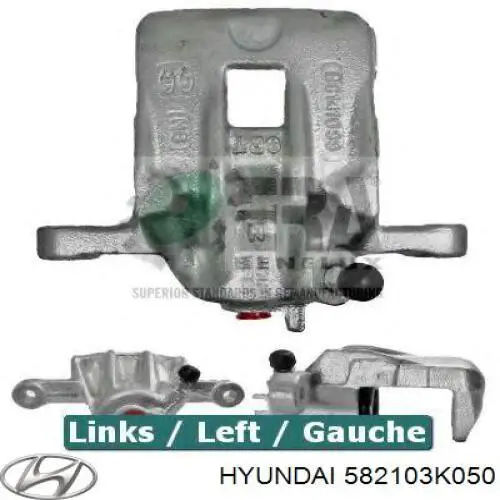 Pinza de freno trasera izquierda Hyundai/Kia 582103K050 precio, desde 54,34 EUR