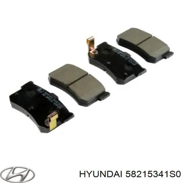58215341S0 Hyundai/Kia pastillas de freno traseras
