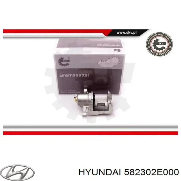 582302E000 Hyundai/Kia pinza de freno trasero derecho
