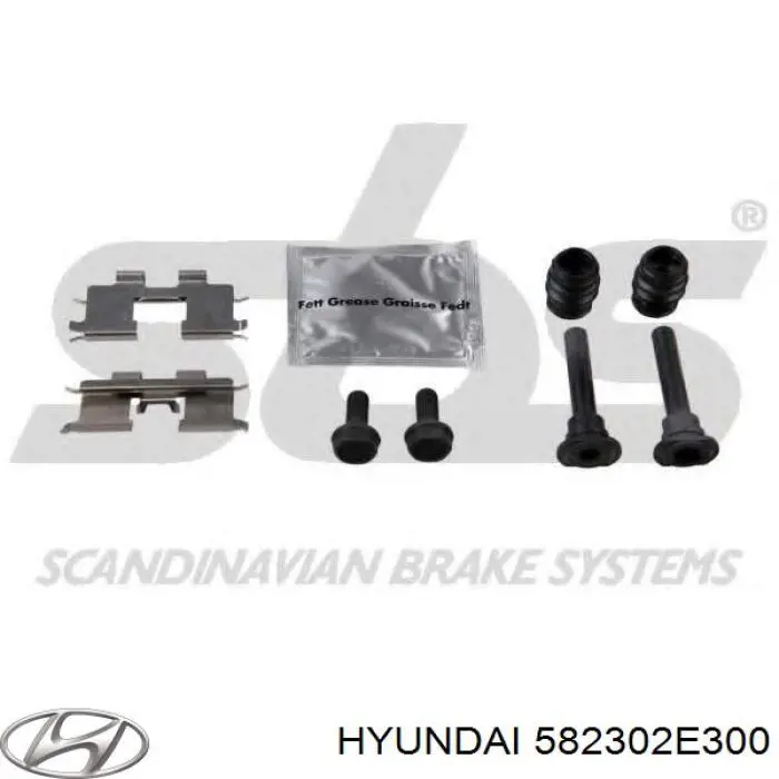 Pinza de freno trasera derecha Hyundai/Kia 582302E300
