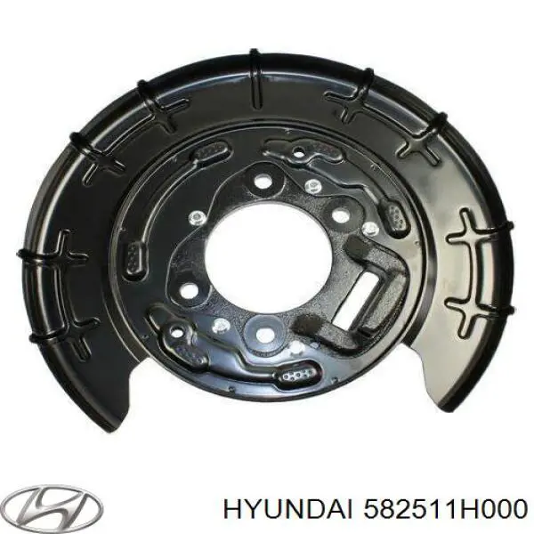 582511H000 Hyundai/Kia chapa protectora contra salpicaduras, disco de freno trasero izquierdo