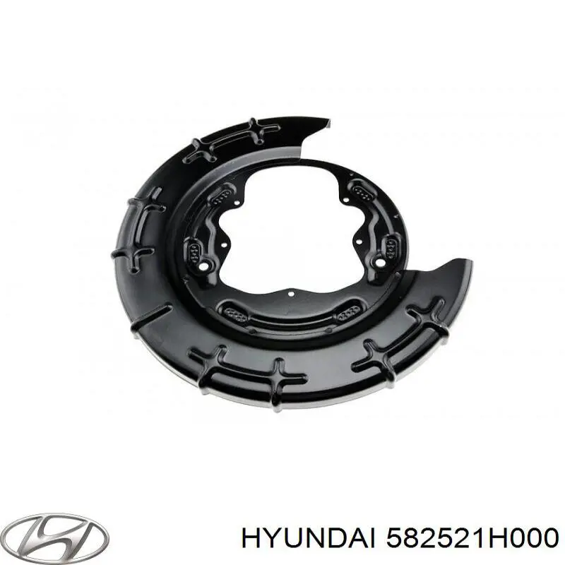 582521H000 Hyundai/Kia chapa protectora contra salpicaduras, disco de freno trasero derecho