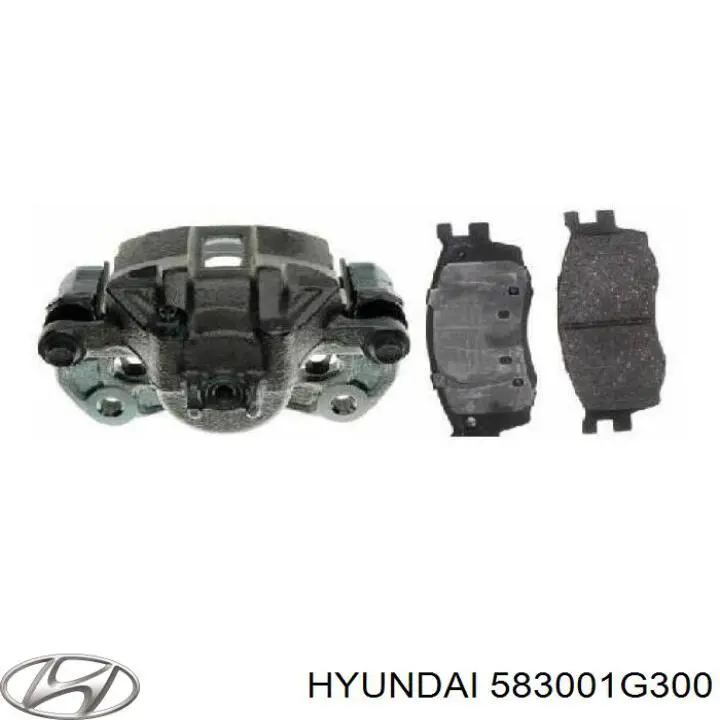 Pinza de freno trasera izquierda 583001G300 Hyundai/Kia