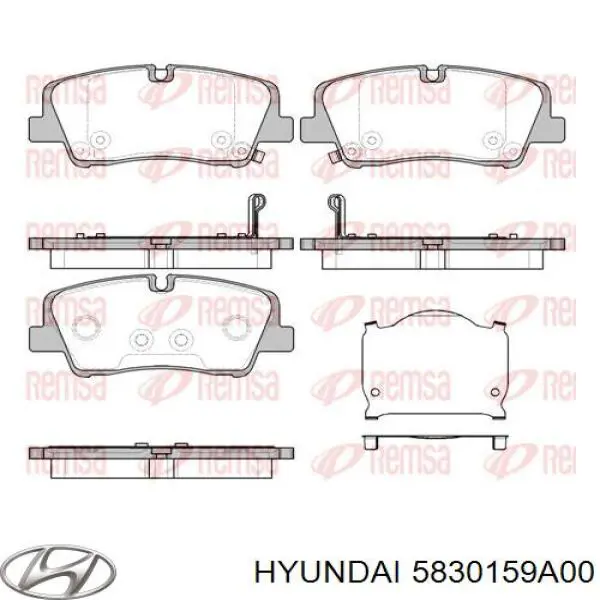 Pastillas traseras de freno Hyundai/Kia 5830159A00 precio, desde 36,99 EUR