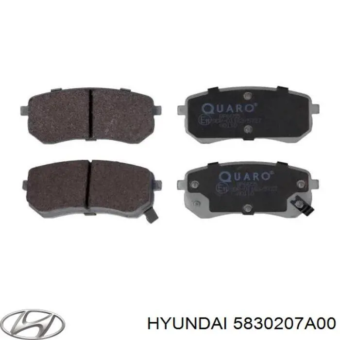 Comprar 5830207A00 Hyundai/Kia Pastillas de freno traseras
