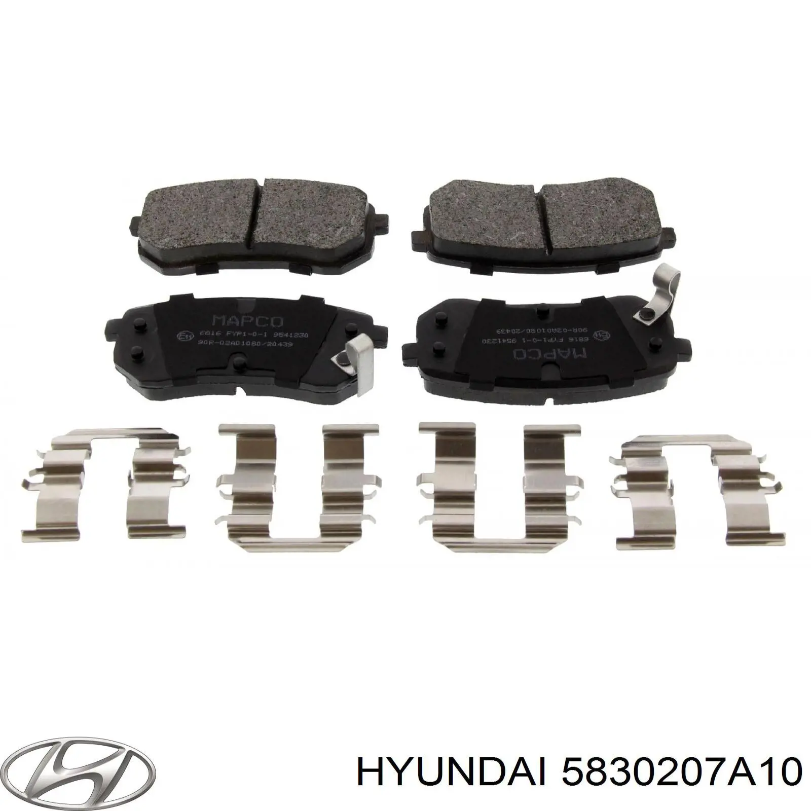Comprar 5830207A10 Hyundai/Kia Pastillas de freno traseras