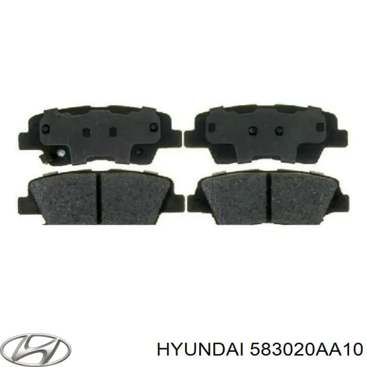 583020AA10 Hyundai/Kia pastillas de freno traseras