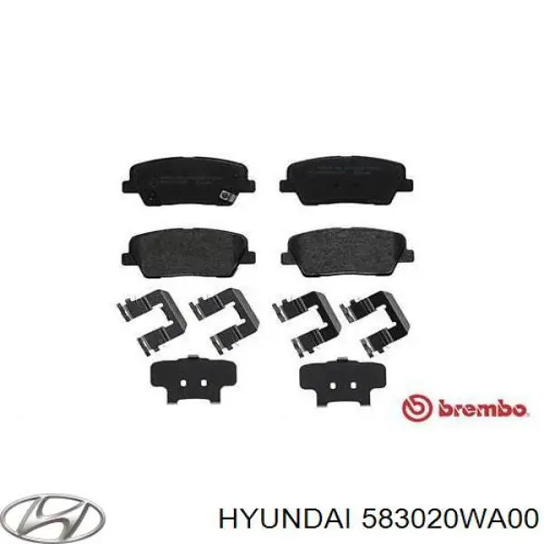 Pastillas traseras de freno Hyundai/Kia 583020WA00 precio, desde 20,25 EUR