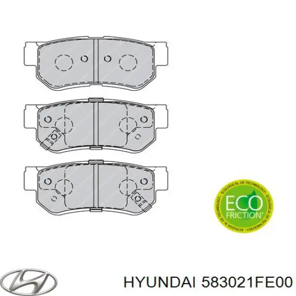 Comprar 583021FE00 Hyundai/Kia Pastillas de freno traseras