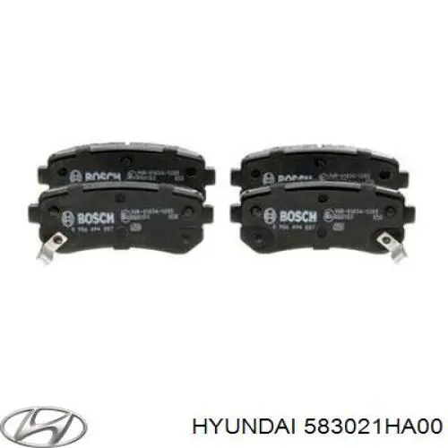 Pastillas traseras Hyundai/Kia 583023SA30