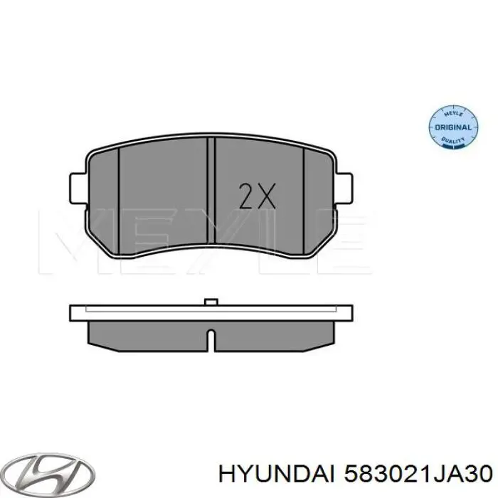 Comprar 583021JA30 Hyundai/Kia Pastillas de freno traseras