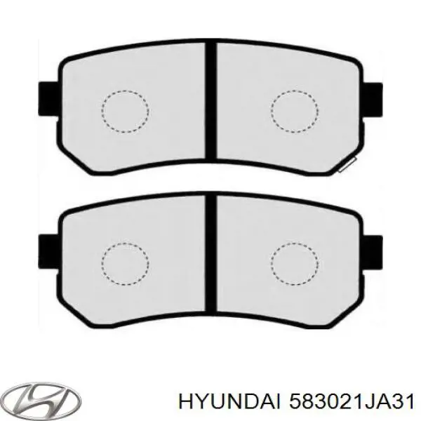 583021JA31 Hyundai/Kia Pastillas freno traseras