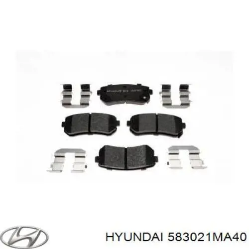 Pastillas de freno traseras 583021MA40 Hyundai/Kia