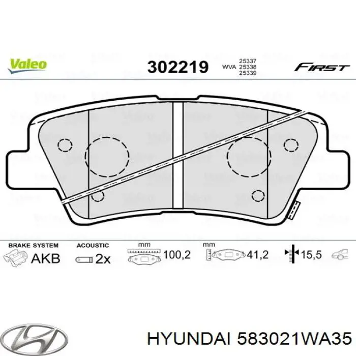 Pastillas traseras de freno Hyundai/Kia 583021WA35 precio, desde 22,21 EUR