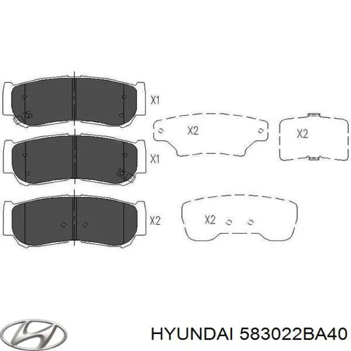 Pastillas traseras de freno Hyundai/Kia 583022BA40 precio, desde 30,75 EUR